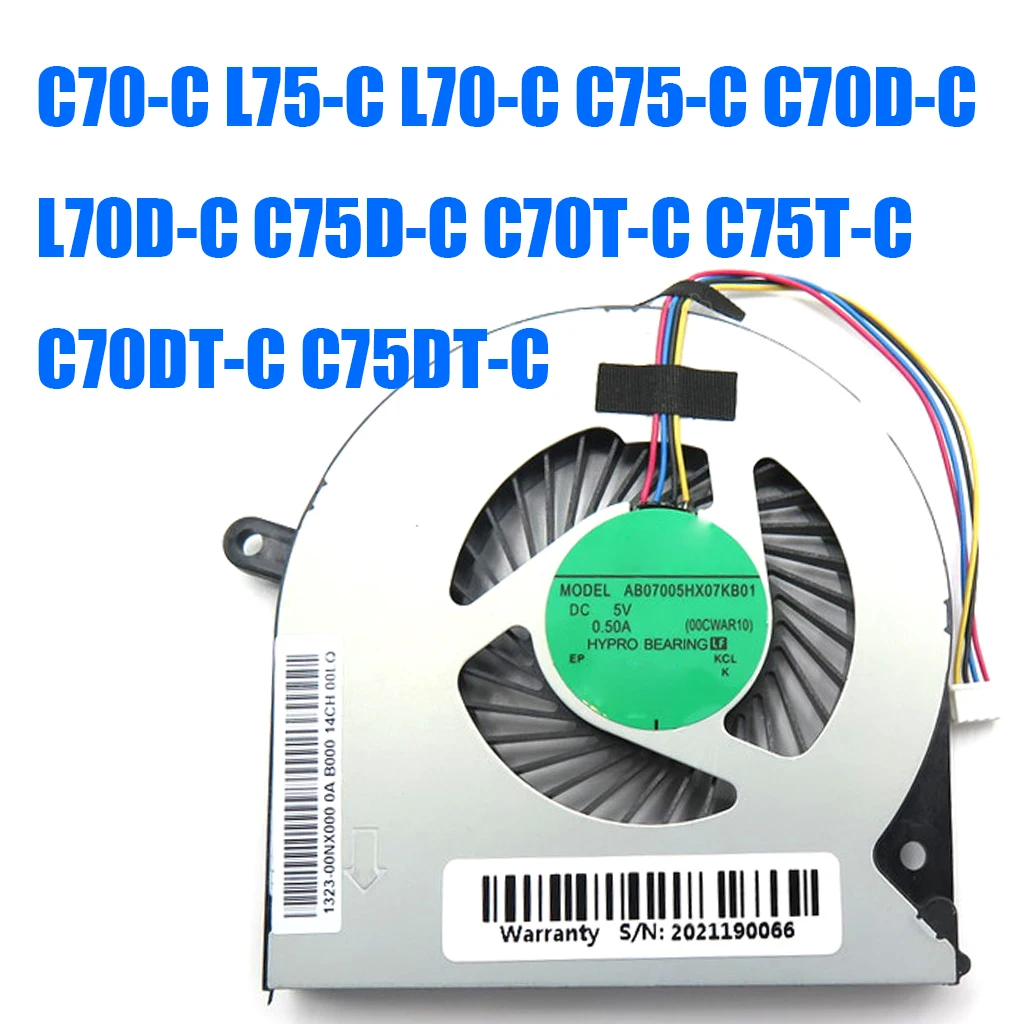 For Toshiba For Satellite C70-C L75-C L70-C C75-C C70D-C L70D-C C75D-C C70T-C C75T-C C70DT-C C75DT-C DC5V Laptop CPU Fan
For Toshiba For Satellite C70-C L75-C L70-C C75-C C70D-C L70D-C C75D-C C70T-C C75T-C C70DT-C C75DT-C DC5V Laptop CPU Fan