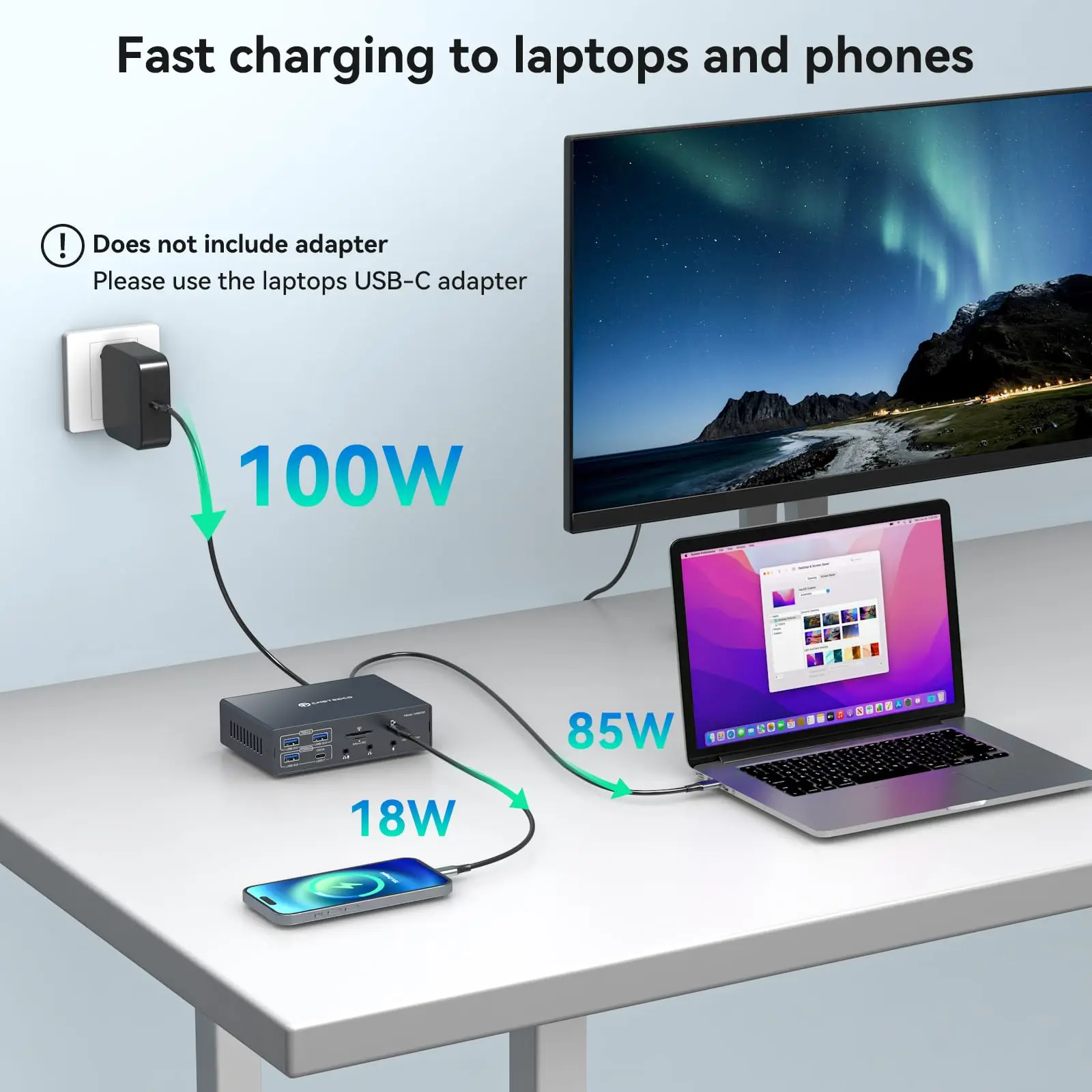 Док-станция 4K Displaylink с тройными мониторами для MacBook M1 M2 M3 M4/Windows, док-станция для ноутбука 19-в-1 USB3.0 USBC, 3 монитора
Док-станция 4K Displaylink с тройными мониторами для MacBook M1 M2 M3 M4/Windows, док-станция для ноутбука 19-в-1 USB3.0 USBC, 3 монитора