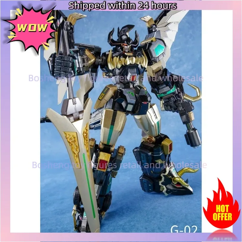28cm G-01 G-02 Dinosaur Squad Extraordinary Squad Dino Megazord Mech Mobile Finished Model Restoration Version Can Combine
28cm G-01 G-02 Dinosaur Squad Extraordinary Squad Dino Megazord Mech Mobile Finished Model Restoration Version Can Combine