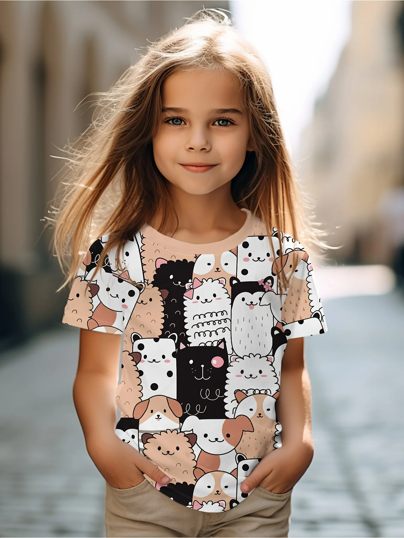 Kids Clothes Girl T Shirt Short Sleeve Cute 3D Cat Print Children's T-Shirt Summer Casual Tops Cartoon Fashion Tee Girl Clothes
Kids Clothes Girl T Shirt Short Sleeve Cute 3D Cat Print Children's T-Shirt Summer Casual Tops Cartoon Fashion Tee Girl Clothes