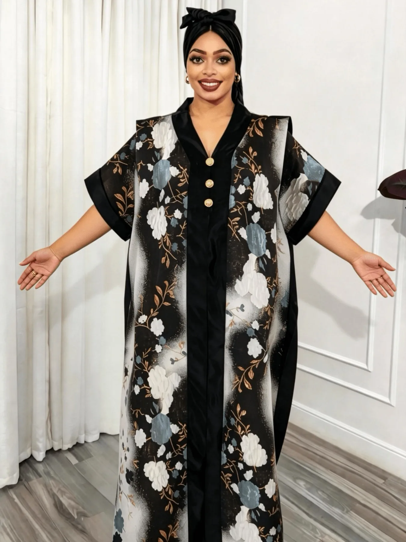 Muslim Women Traditional Arab Middle East Abaya Plus Size Printed Embroidered Long Loose Dress African Plus Size Dress
Muslim Women Traditional Arab Middle East Abaya Plus Size Printed Embroidered Long Loose Dress African Plus Size Dress