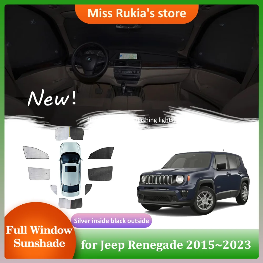 Car Sunshades for Jeep Renegade 2015~2023 2016 2017 Roof Windows Sun Visor Side Windshield Curtain Sunroof Cover Pad Accessories
Car Sunshades for Jeep Renegade 2015~2023 2016 2017 Roof Windows Sun Visor Side Windshield Curtain Sunroof Cover Pad Accessories