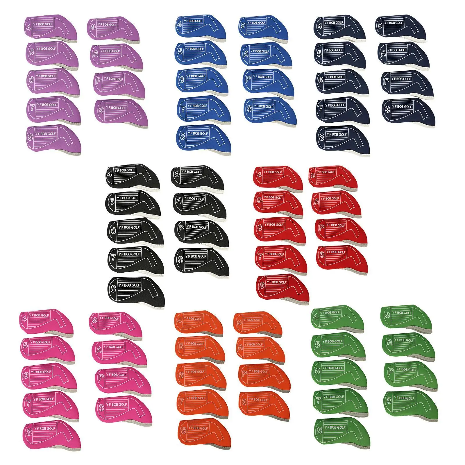 9 Pieces Golf Iron Head Covers with Number Tag Golf Wedge Covers for Golf Iron Cue Putter Outdoor Sports Training Golf Games
9 Pieces Golf Iron Head Covers with Number Tag Golf Wedge Covers for Golf Iron Cue Putter Outdoor Sports Training Golf Games