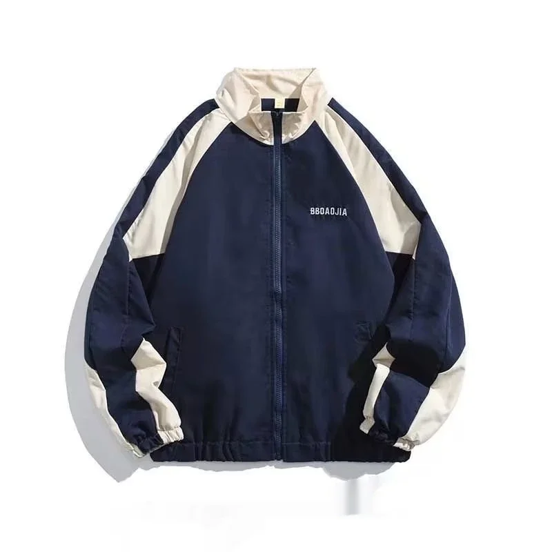 Japanese Men's Contrasting Retro Zipper Jacket with College Style Long Sleeves for Spring and Autumn Fashion Coat
Japanese Men's Contrasting Retro Zipper Jacket with College Style Long Sleeves for Spring and Autumn Fashion Coat