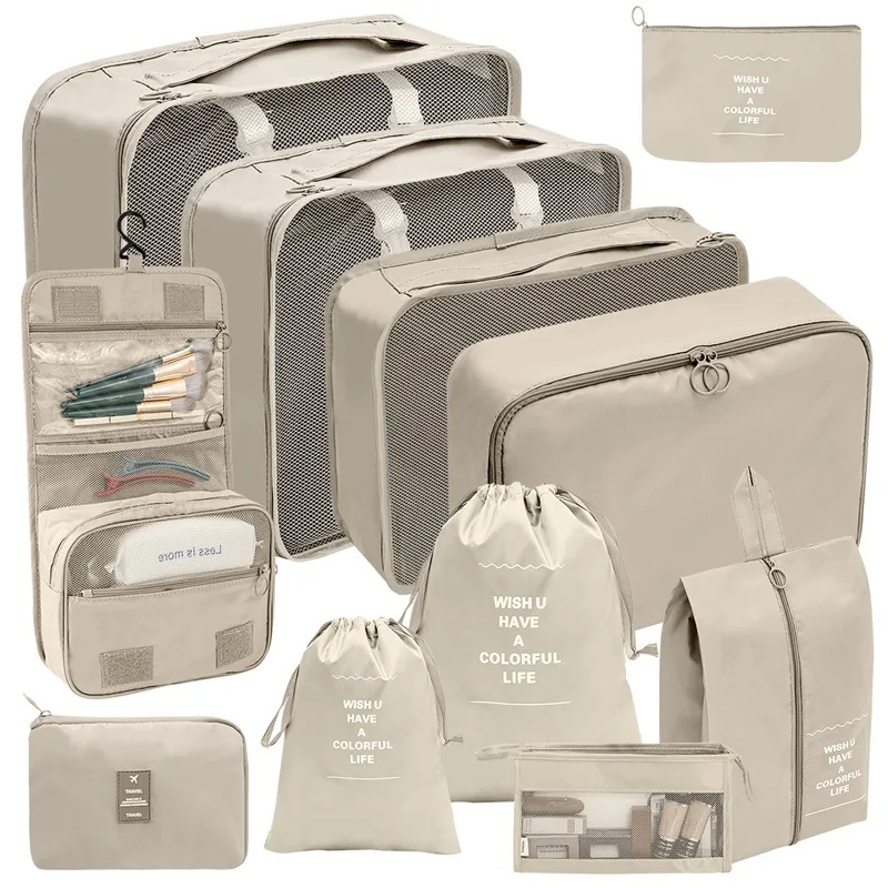 7/8/9/10 Pcs Set Travel Organizer Storage Bags Suitcase Packing Cubes Set Cases Portable Luggage Clothes Shoe Tidy Pouch Folding
7/8/9/10 Pcs Set Travel Organizer Storage Bags Suitcase Packing Cubes Set Cases Portable Luggage Clothes Shoe Tidy Pouch Folding
