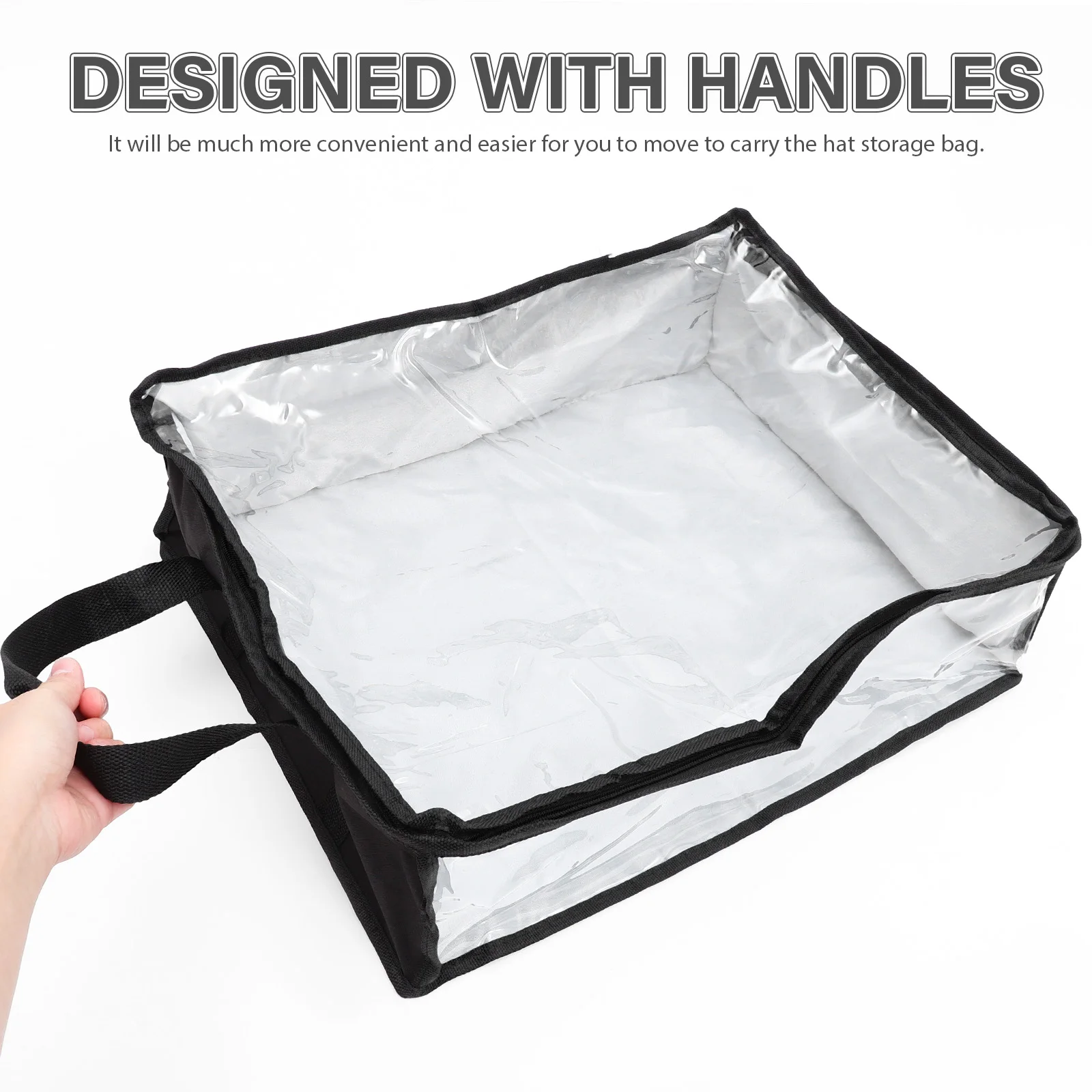 Large Transparent Hat Storage Bag Oxford Cloth Organizer Foldable Portable Case For Baseball Cowboy Hats
Large Transparent Hat Storage Bag Oxford Cloth Organizer Foldable Portable Case For Baseball Cowboy Hats