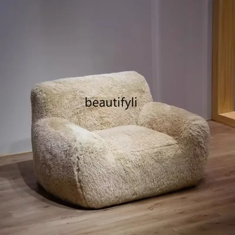 53V Long plush lazy sofa tatami club small apartment bedroom light luxury sofa
53V Long plush lazy sofa tatami club small apartment bedroom light luxury sofa