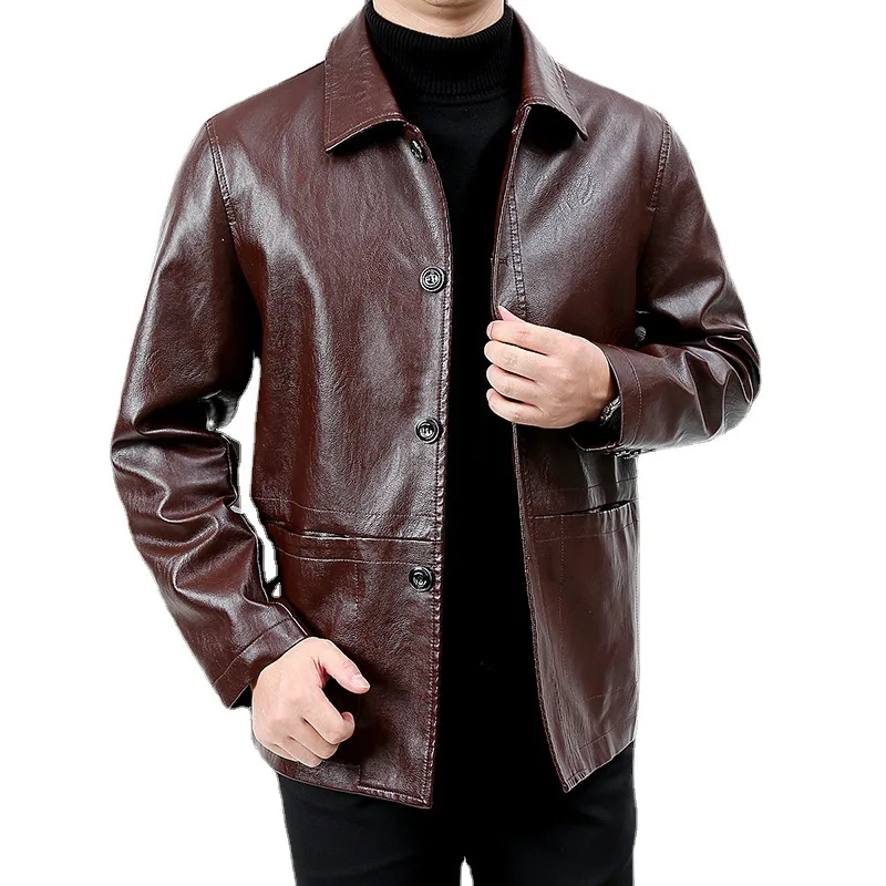 Vintage Leather Jacket Brand Men Loose Motorcycle Style Biker Coat Comfortable Soft Business Lapel High-quality Trendy Jacket
Vintage Leather Jacket Brand Men Loose Motorcycle Style Biker Coat Comfortable Soft Business Lapel High-quality Trendy Jacket
