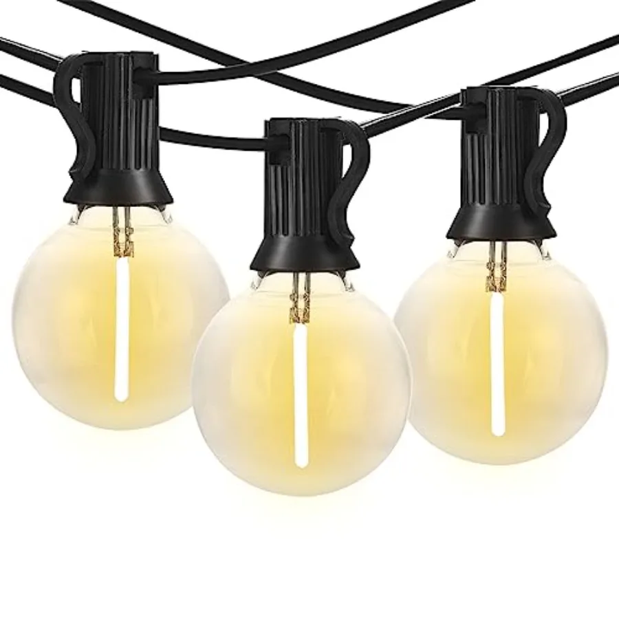 100Feet G40 Globe String Lights 2700K LED Outdoor Patio Lights String with 50 Dimmable Shatterproof Bulbs Waterproof Connectabl
100Feet G40 Globe String Lights 2700K LED Outdoor Patio Lights String with 50 Dimmable Shatterproof Bulbs Waterproof Connectabl