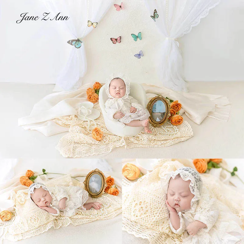 Newborn photo props infant baby girl white lace hat+dress baptism clothes baby shower gift
Newborn photo props infant baby girl white lace hat+dress baptism clothes baby shower gift