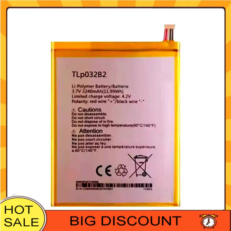 Надежная замена 3240 мАч для Alcatel One Touch Pop 7 Pixi 8 P310A TLp032B2 TLp032BD Tablet Battery
Надежная замена 3240 мАч для Alcatel One Touch Pop 7 Pixi 8 P310A TLp032B2 TLp032BD Tablet Battery