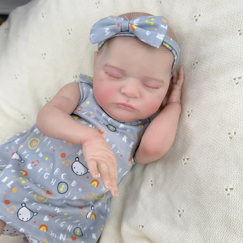 BZDOLL Asleep 50 CM Reborn Baby Doll with 3D Skin With Visible Veins Toy For Girl Vinyl Limbs Cloth Body Kid Art Bebe Collection
BZDOLL Asleep 50 CM Reborn Baby Doll with 3D Skin With Visible Veins Toy For Girl Vinyl Limbs Cloth Body Kid Art Bebe Collection