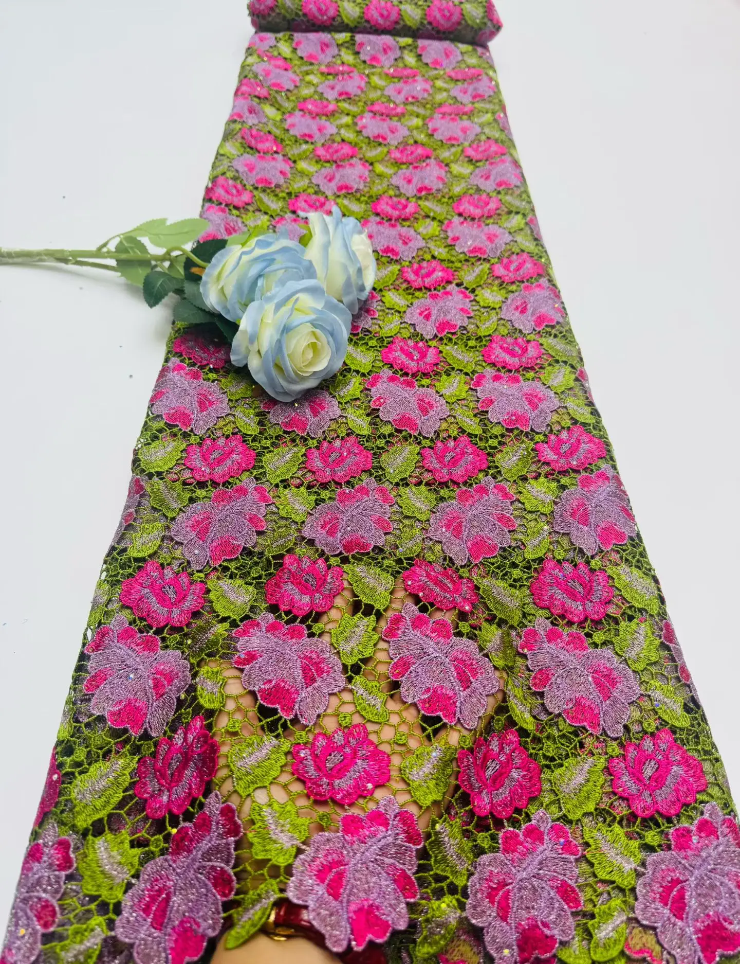 2026 African Shiny Stones Chiffon Lace Fabric High Quality French Nigerian Tulle Lace Fabric For Women Party Dress 5y Hm238-1
2026 African Shiny Stones Chiffon Lace Fabric High Quality French Nigerian Tulle Lace Fabric For Women Party Dress 5y Hm238-1