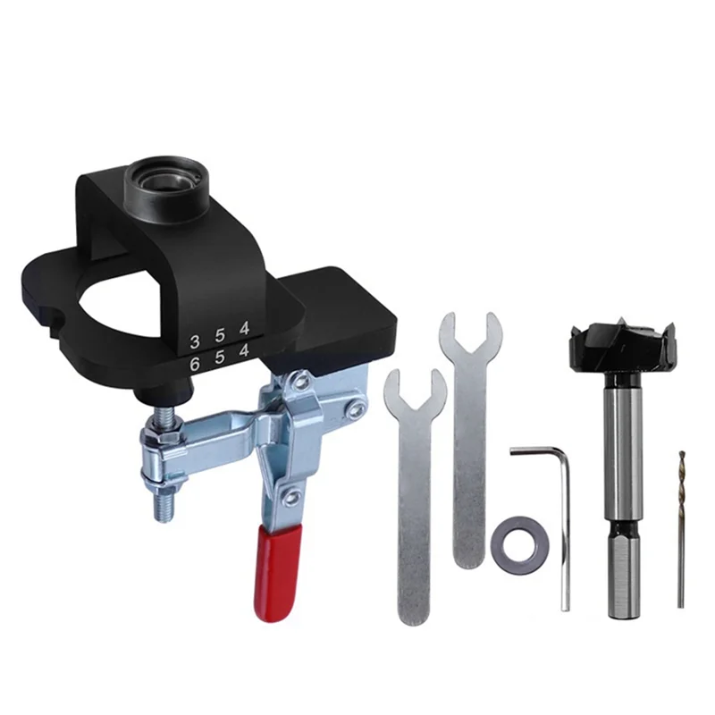 A07F-35Mm Hinge Punching Locator Set Adjustable Opening Margin Furniture Door Panel Hinge Mounting Auxiliary Woodworking Tool Du
A07F-35Mm Hinge Punching Locator Set Adjustable Opening Margin Furniture Door Panel Hinge Mounting Auxiliary Woodworking Tool Du