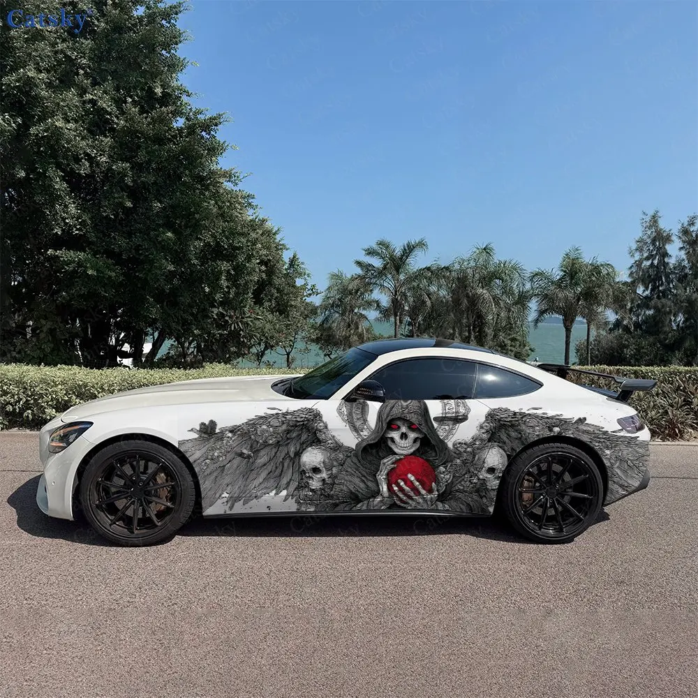 2pcs Fallen Wing Death God Red Skull Car Side Wrap, Self-Adhesive PVC Waterproof & Scratch-Resistant Sticker, Car Accessory Gift
2pcs Fallen Wing Death God Red Skull Car Side Wrap, Self-Adhesive PVC Waterproof & Scratch-Resistant Sticker, Car Accessory Gift
