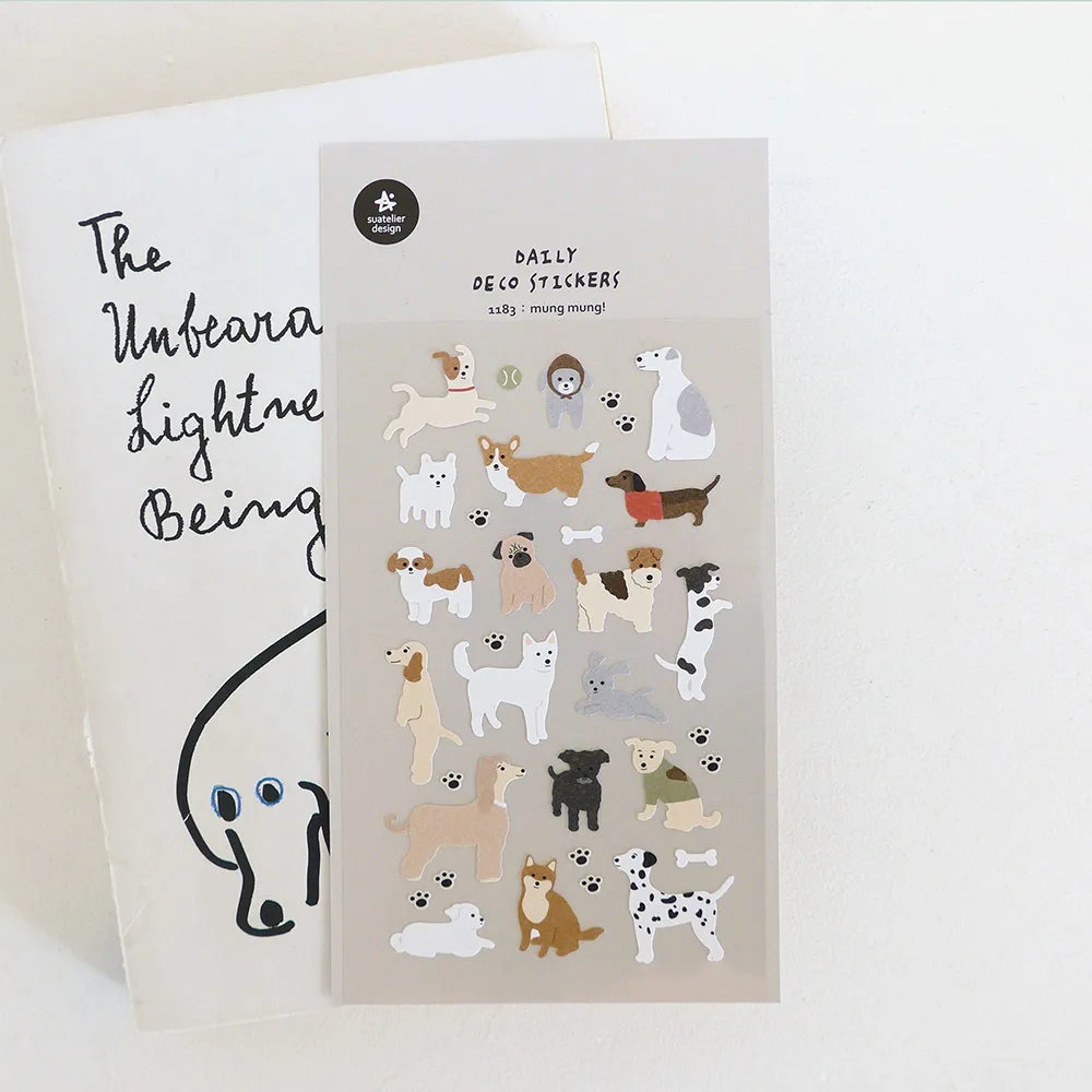 Korean Import Brand Suatelier Happy Dogs Mung Family Stickers Scrapbooking Diy Diary Stationery Sticker Cute Decor Sticker 1183
Korean Import Brand Suatelier Happy Dogs Mung Family Stickers Scrapbooking Diy Diary Stationery Sticker Cute Decor Sticker 1183