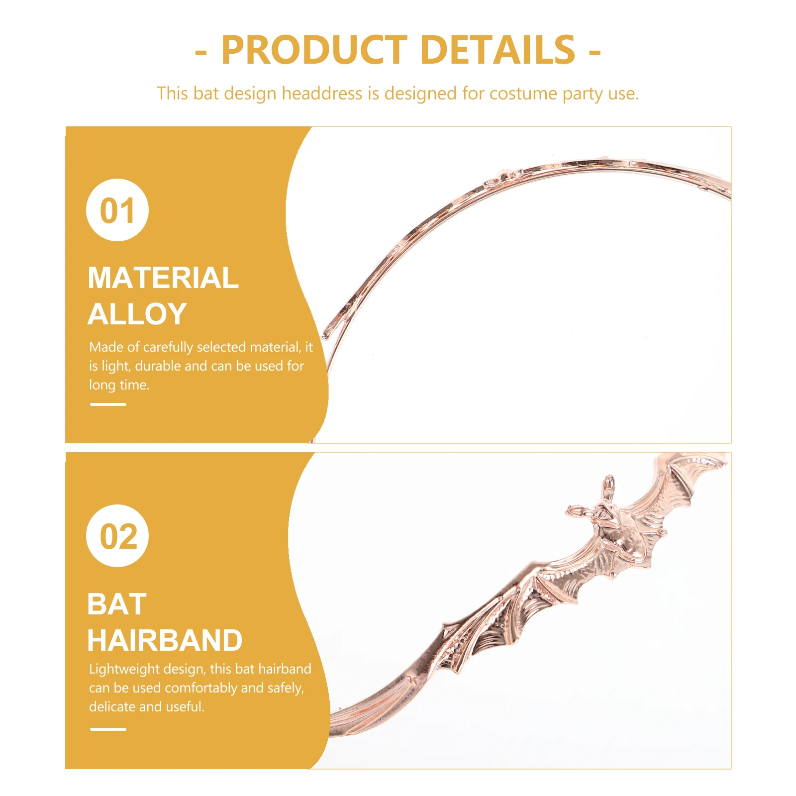 Bat Crown Headdress Spooky Halloween Headband Costume Headbands Sunglasses Tiara Women Headpiece for Rose Gold Women's
Bat Crown Headdress Spooky Halloween Headband Costume Headbands Sunglasses Tiara Women Headpiece for Rose Gold Women's