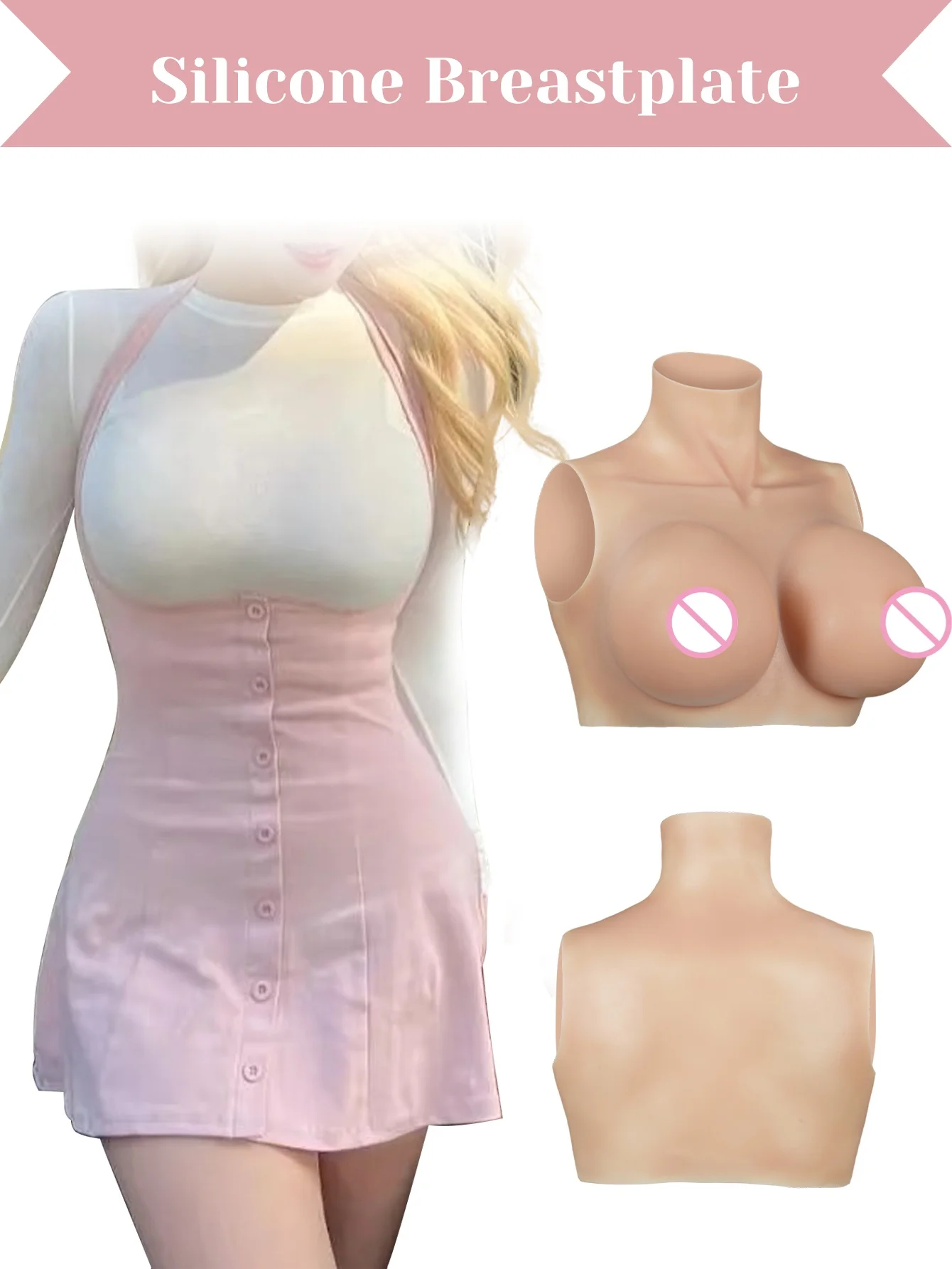 1 шт., короткие высокоэластичные силиконовые реалистичные протестические груди с высоким воротником, невидимые и удобные для косплея, вечеринки в честь Хэллоуина
1 шт., короткие высокоэластичные силиконовые реалистичные протестические груди с высоким воротником, невидимые и удобные для косплея, вечеринки в честь Хэллоуина