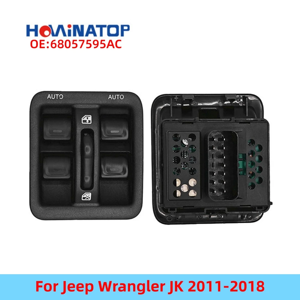 HOWINATOP 68057595AC 68156217AA 12Pin Master Power Window Switch With Panel For Jeep Wrangler JK 2011-2018 OEM Replacement
HOWINATOP 68057595AC 68156217AA 12Pin Master Power Window Switch With Panel For Jeep Wrangler JK 2011-2018 OEM Replacement