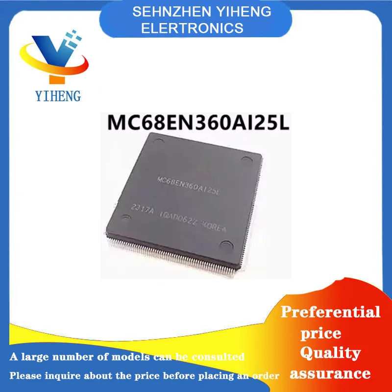 MC68EN360AI25L 100% новые оригинальные электронные компоненты интегральной схемы Прямая оплата
MC68EN360AI25L 100% новые оригинальные электронные компоненты интегральной схемы Прямая оплата