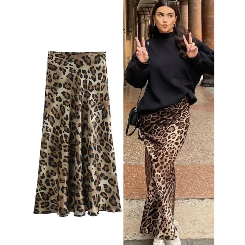 Women Fashion Leopard Print Skirt Vintage High Waist Midi Skirts Elegant Women Summer Casual Streetwear Skirt
Women Fashion Leopard Print Skirt Vintage High Waist Midi Skirts Elegant Women Summer Casual Streetwear Skirt