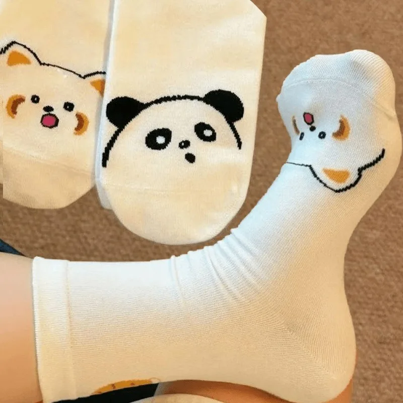 1-4 пары кавайных носков с животными для женщин и девочек, забавные мягкие дышащие носки с рисунком собаки и кошки, носки средней длины для сна 
1-4 пары кавайных носков с животными для женщин и девочек, забавные мягкие дышащие носки с рисунком собаки и кошки, носки средней длины для сна