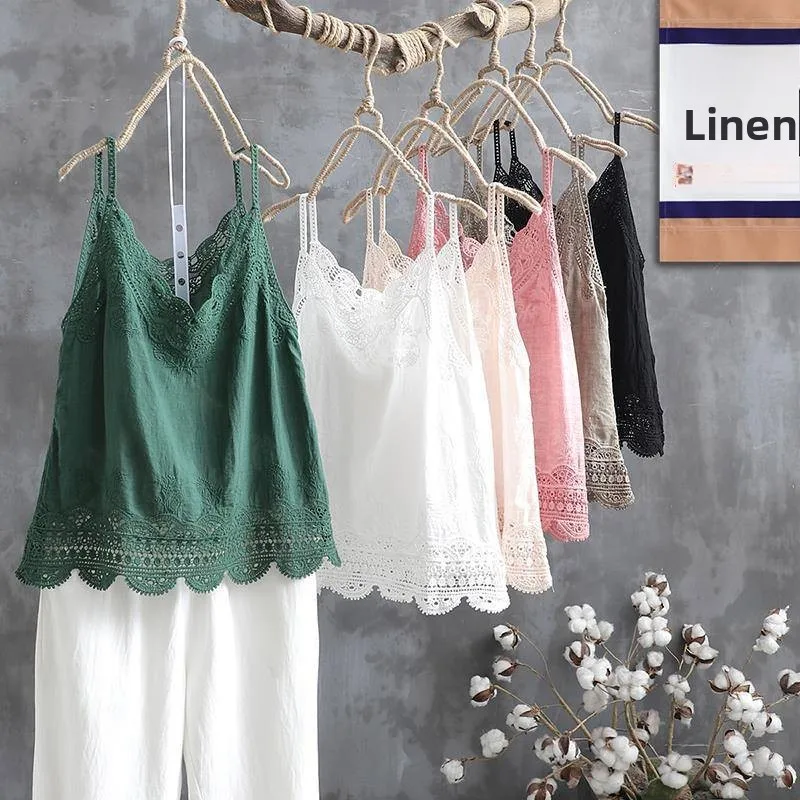 Lightweight Pure Cotton Lace Embroidery Loose Svel Top Women's Commute Sle Straight Cut Base Layer Tank Top
Lightweight Pure Cotton Lace Embroidery Loose Svel Top Women's Commute Sle Straight Cut Base Layer Tank Top