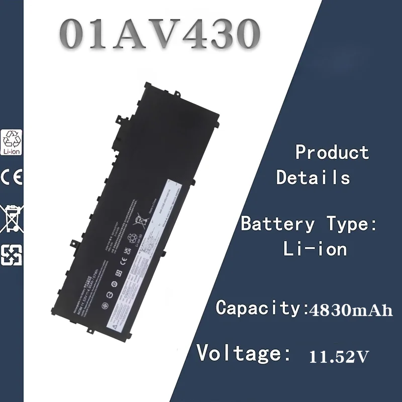 Сменный аккумулятор для ноутбука Lenovo X1 | 11.52В 4830мАч | Совместим с SB10K97588 SB10K97587 01AV431 01AV430
Сменный аккумулятор для ноутбука Lenovo X1 | 11.52В 4830мАч | Совместим с SB10K97588 SB10K97587 01AV431 01AV430