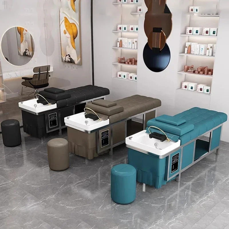 Hair Washing Bed Shaving Luxury Salon Chairs Stylist Beauty Shampoo Basin Stand Styling Stretcher Spa Cama Abatible Comfortable
Hair Washing Bed Shaving Luxury Salon Chairs Stylist Beauty Shampoo Basin Stand Styling Stretcher Spa Cama Abatible Comfortable