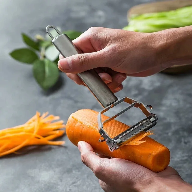 New 2 in 1 Stainless Steel Multifunctional Vegetable Peeler and Grater Potato Carrot Onion Shredder Fruit Home Kitchen Bar Tools
New 2 in 1 Stainless Steel Multifunctional Vegetable Peeler and Grater Potato Carrot Onion Shredder Fruit Home Kitchen Bar Tools