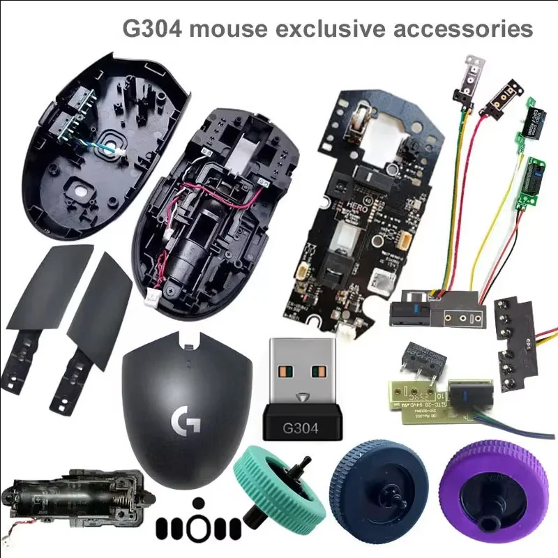 Compatible For G304 wireless mouse motherboard receiver micro-movement board battery cover button upper shell roller accessories
Compatible For G304 wireless mouse motherboard receiver micro-movement board battery cover button upper shell roller accessories