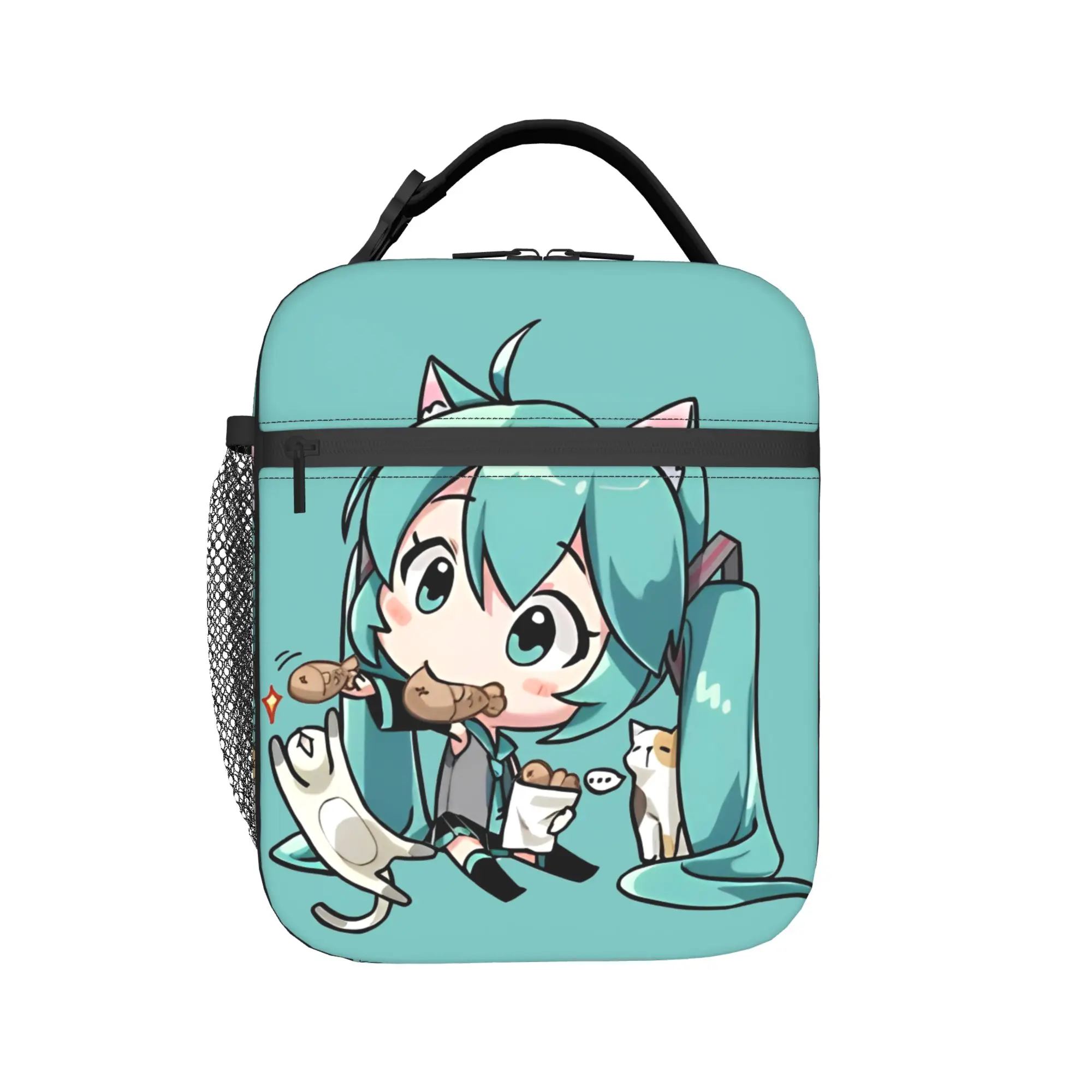 Hatsune Miku Thermal Insulated Lunch Bag for Travel Portable Bento Box Men Women Thermal Cooler Lunch Boxes
Hatsune Miku Thermal Insulated Lunch Bag for Travel Portable Bento Box Men Women Thermal Cooler Lunch Boxes