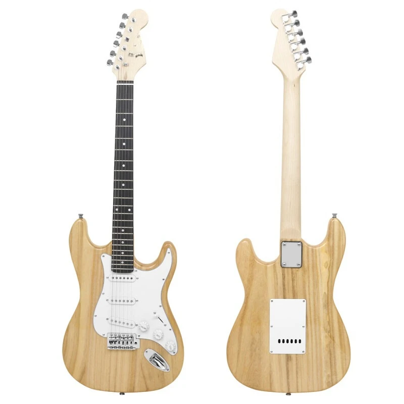 Guitar Single Shake ST Electric Guitar Set Student Rock Plucked Instrument Guitar G Wood Grain Color
Guitar Single Shake ST Electric Guitar Set Student Rock Plucked Instrument Guitar G Wood Grain Color