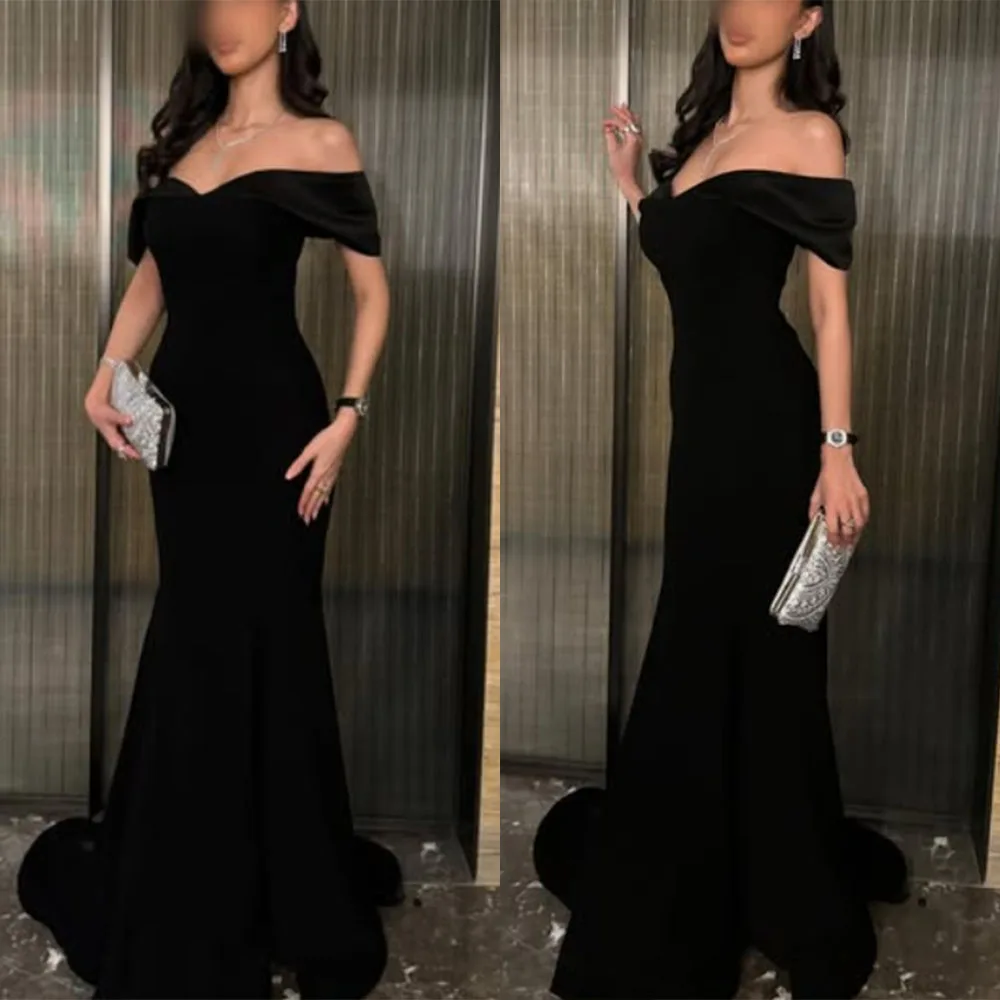 High Quality Customized Off Shoulder Floor Length Black Woman Платье Корейский Стиль Dresses for Women Party Prom Mermaid Dress
High Quality Customized Off Shoulder Floor Length Black Woman Платье Корейский Стиль Dresses for Women Party Prom Mermaid Dress
