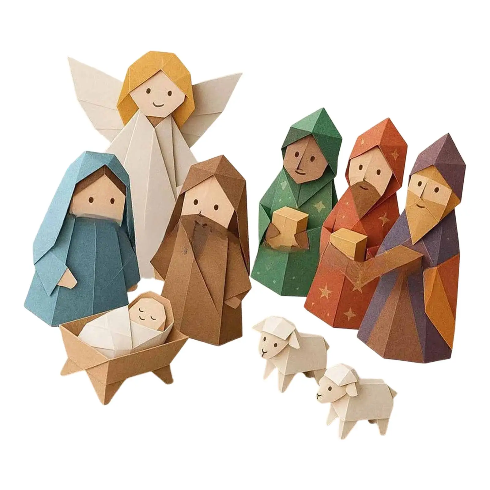 DIY Paper Nativity Scene Craft Kit Gifts,Christmas Nativity Ornament Religious Gift Holy Family for Housewarming Party Fireplace
DIY Paper Nativity Scene Craft Kit Gifts,Christmas Nativity Ornament Religious Gift Holy Family for Housewarming Party Fireplace