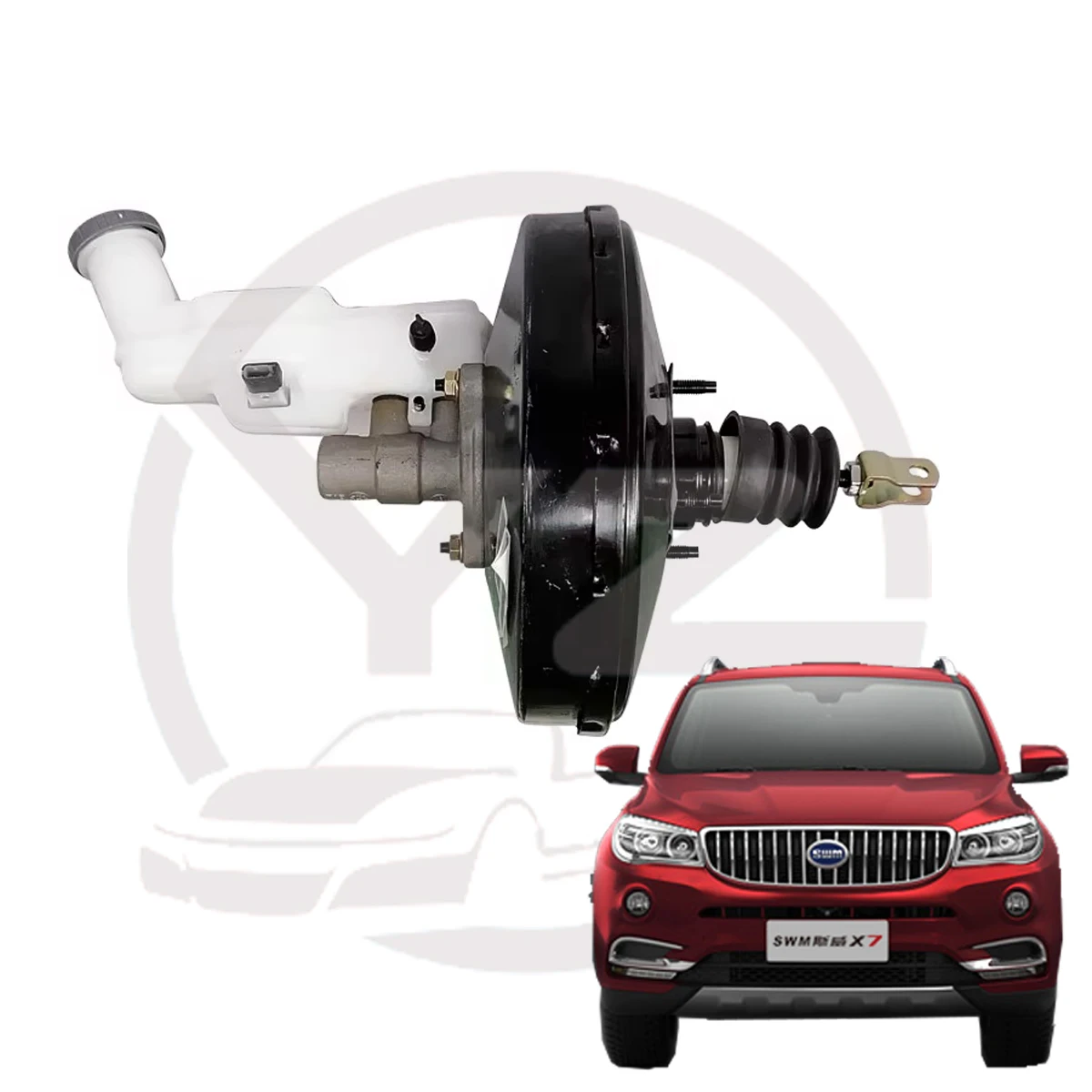 Brand New Brake Booster with Brake Fluid Reservoir Vacuum Pump Brake Booster Assembly for SWM X7
Brand New Brake Booster with Brake Fluid Reservoir Vacuum Pump Brake Booster Assembly for SWM X7