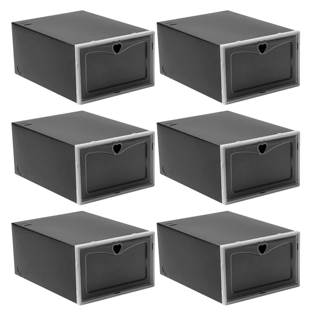 6pcs Flip Lid Shoe Boxes Plastic Storage Containers for Sneakers Breathable Design PP Stackable ganizers
6pcs Flip Lid Shoe Boxes Plastic Storage Containers for Sneakers Breathable Design PP Stackable ganizers