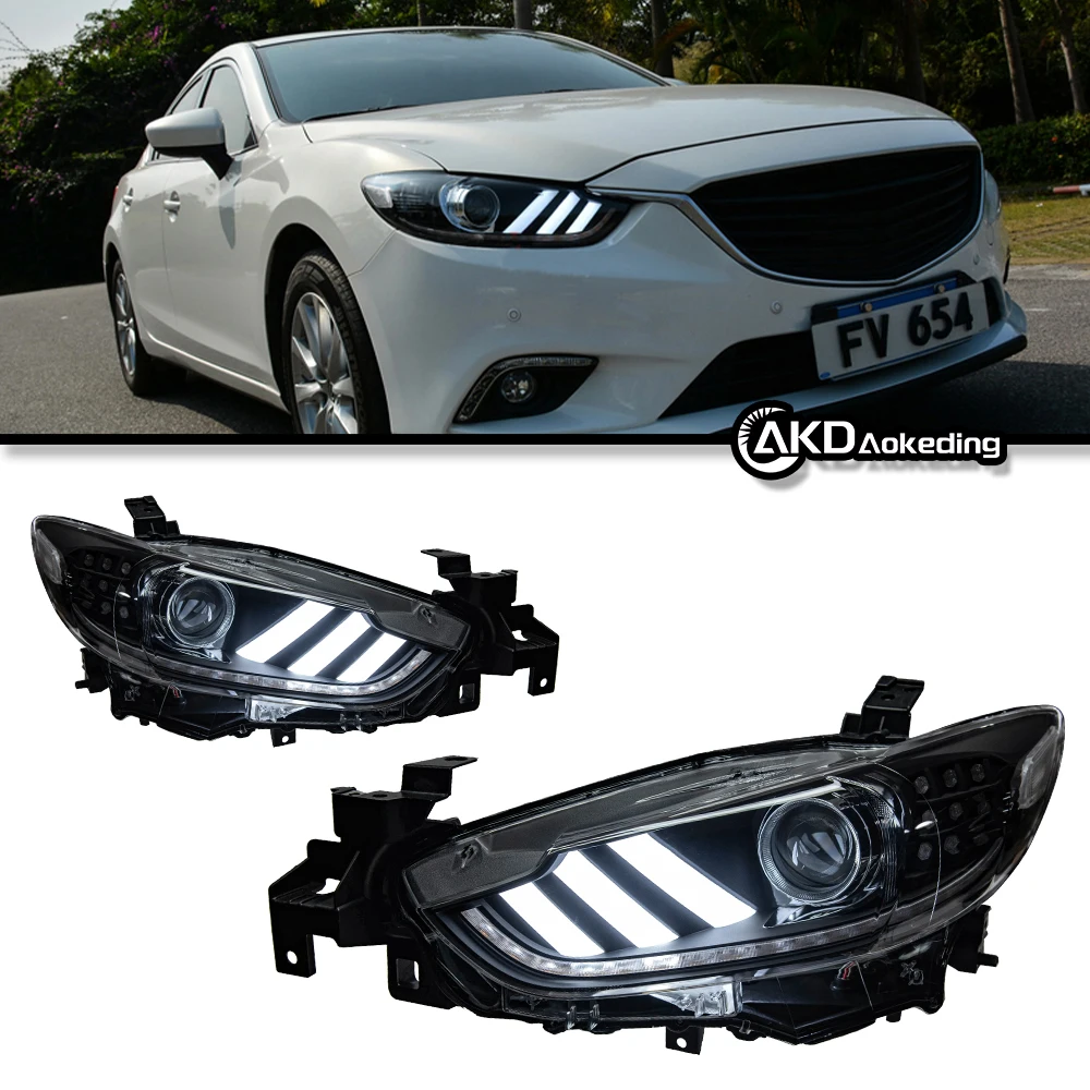 Auto Parts For Mazda 6 Atenza Headlights 2013-2016 latest Styling LED Daytime Lights Dual Projector Car Accesorios Modified
Auto Parts For Mazda 6 Atenza Headlights 2013-2016 latest Styling LED Daytime Lights Dual Projector Car Accesorios Modified