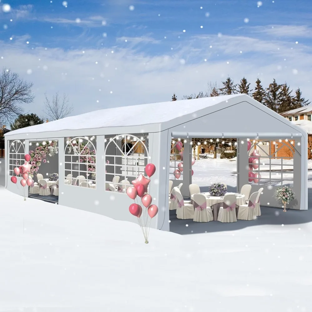 20' x 30' Canopy Party Tent & Carport - Heavy Duty Outdoor Wedding Gazebo with 4 Sand Bags, Event Shelter Canopy for Outdoor Eve
20' x 30' Canopy Party Tent & Carport - Heavy Duty Outdoor Wedding Gazebo with 4 Sand Bags, Event Shelter Canopy for Outdoor Eve
