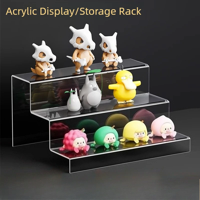 Acrylic 3-Tier Trapezoidal Display Rack, Transparent Shoe Organizer, Blind Box&Figure Stand, Multi-Layer Storage Shelf for Live
Acrylic 3-Tier Trapezoidal Display Rack, Transparent Shoe Organizer, Blind Box&Figure Stand, Multi-Layer Storage Shelf for Live