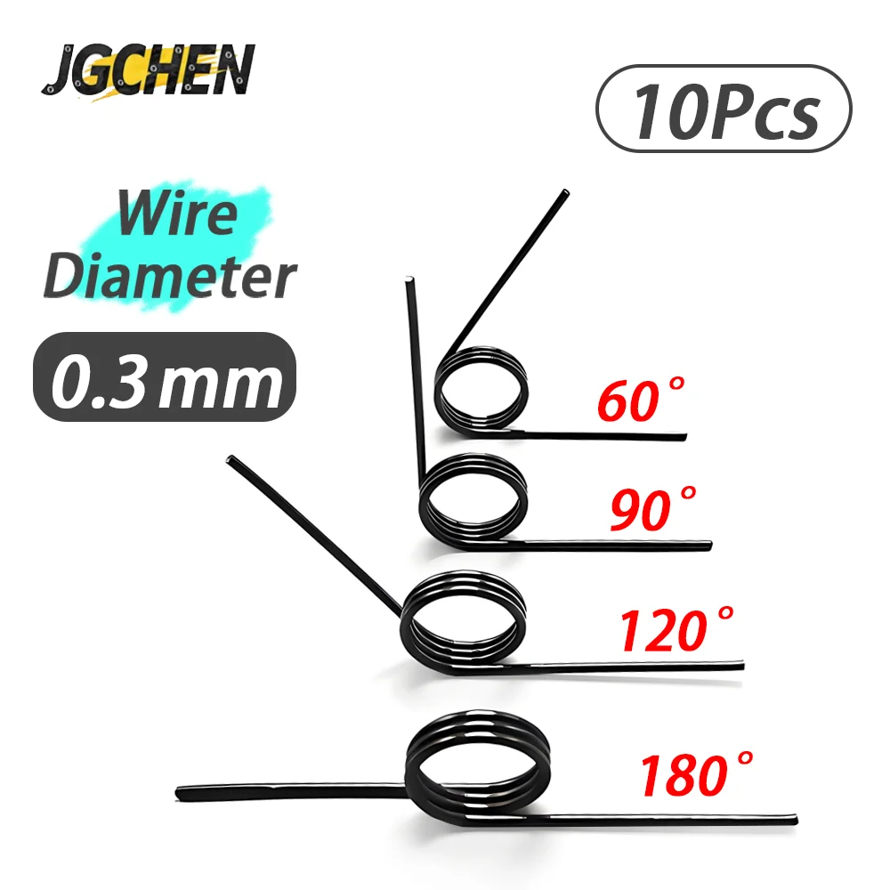 Wire Diameter 0.3 mm Right Torsion Spring V-shaped Spring Angle 180 120 90 60 Degree Small Precision Custom Springs 3/6/9 Laps
Wire Diameter 0.3 mm Right Torsion Spring V-shaped Spring Angle 180 120 90 60 Degree Small Precision Custom Springs 3/6/9 Laps
