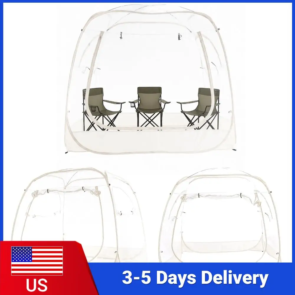 Cold Protection Camping Tent 5x5ft Large Oversize Clear Bubble Tent 2-4 Person for Sports Events Camping Fishing Cheering
Cold Protection Camping Tent 5x5ft Large Oversize Clear Bubble Tent 2-4 Person for Sports Events Camping Fishing Cheering