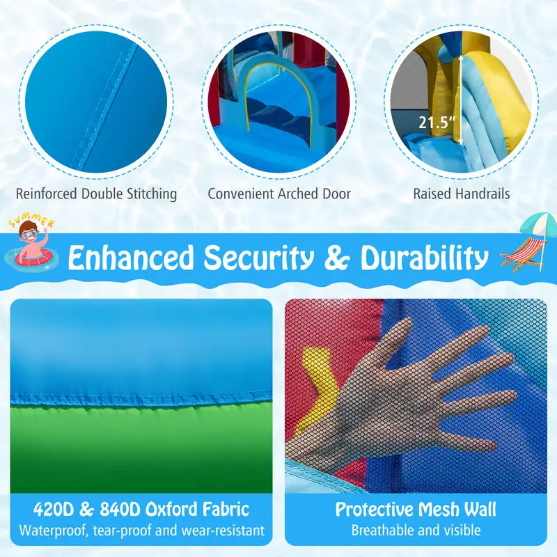 Inflatable Water Park Water Slide Wet Dry Combo Bounce House
Inflatable Water Park Water Slide Wet Dry Combo Bounce House