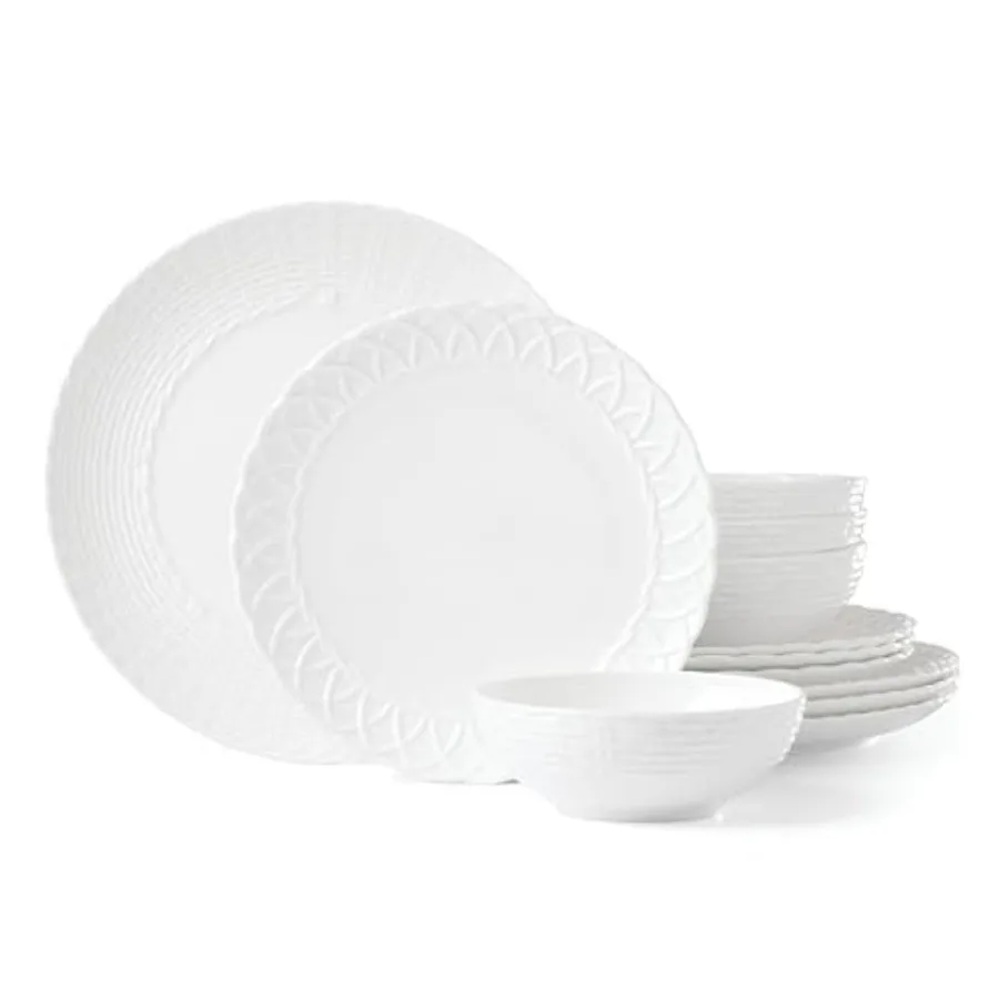 Wicker Creek 12-Piece Dinnerware Set in White with Durable Material for Everyday Dining Stylish and Practical Tableware Set
Wicker Creek 12-Piece Dinnerware Set in White with Durable Material for Everyday Dining Stylish and Practical Tableware Set