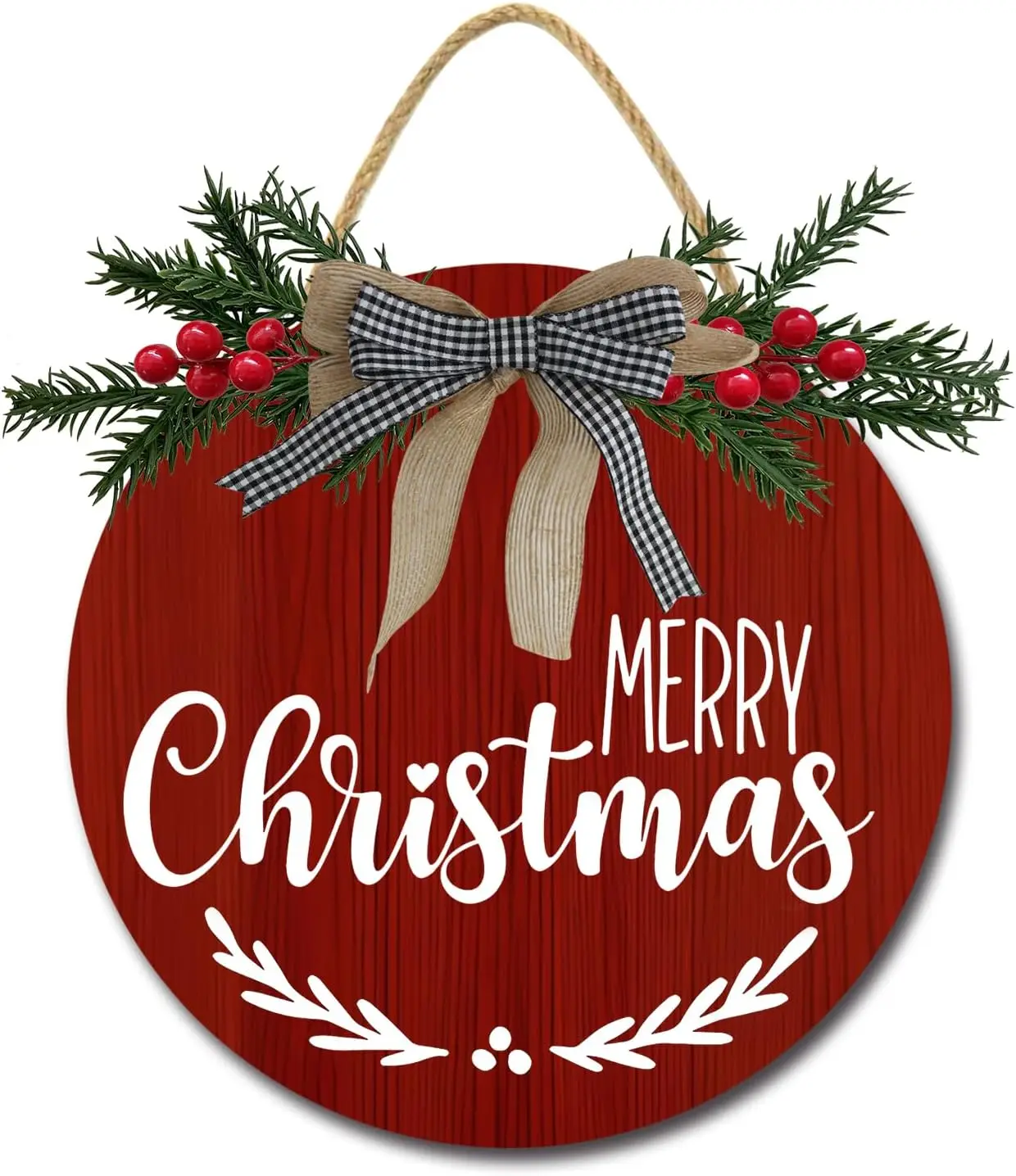 Christmas Front Door Sign Holiday Sign 12 Inch Xmas Merry Sign Farmhouse Christmas Decorations for Home Wooden Round Front
Christmas Front Door Sign Holiday Sign 12 Inch Xmas Merry Sign Farmhouse Christmas Decorations for Home Wooden Round Front