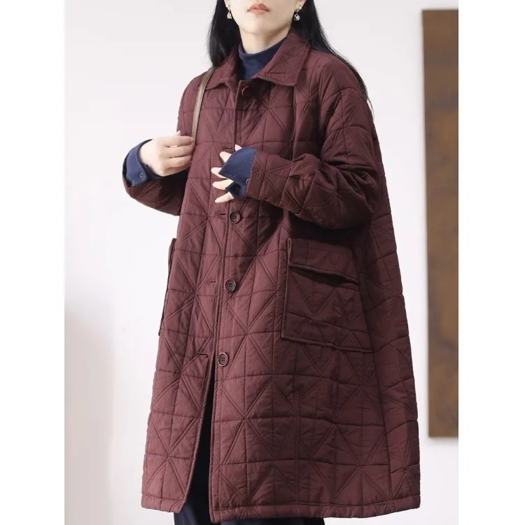 Lightweight Long Cotton Jaet Women's Warm Sle Autumn Winter Loose plus Size Faionable Cotton Coat Outerwear Pure Color
Lightweight Long Cotton Jaet Women's Warm Sle Autumn Winter Loose plus Size Faionable Cotton Coat Outerwear Pure Color