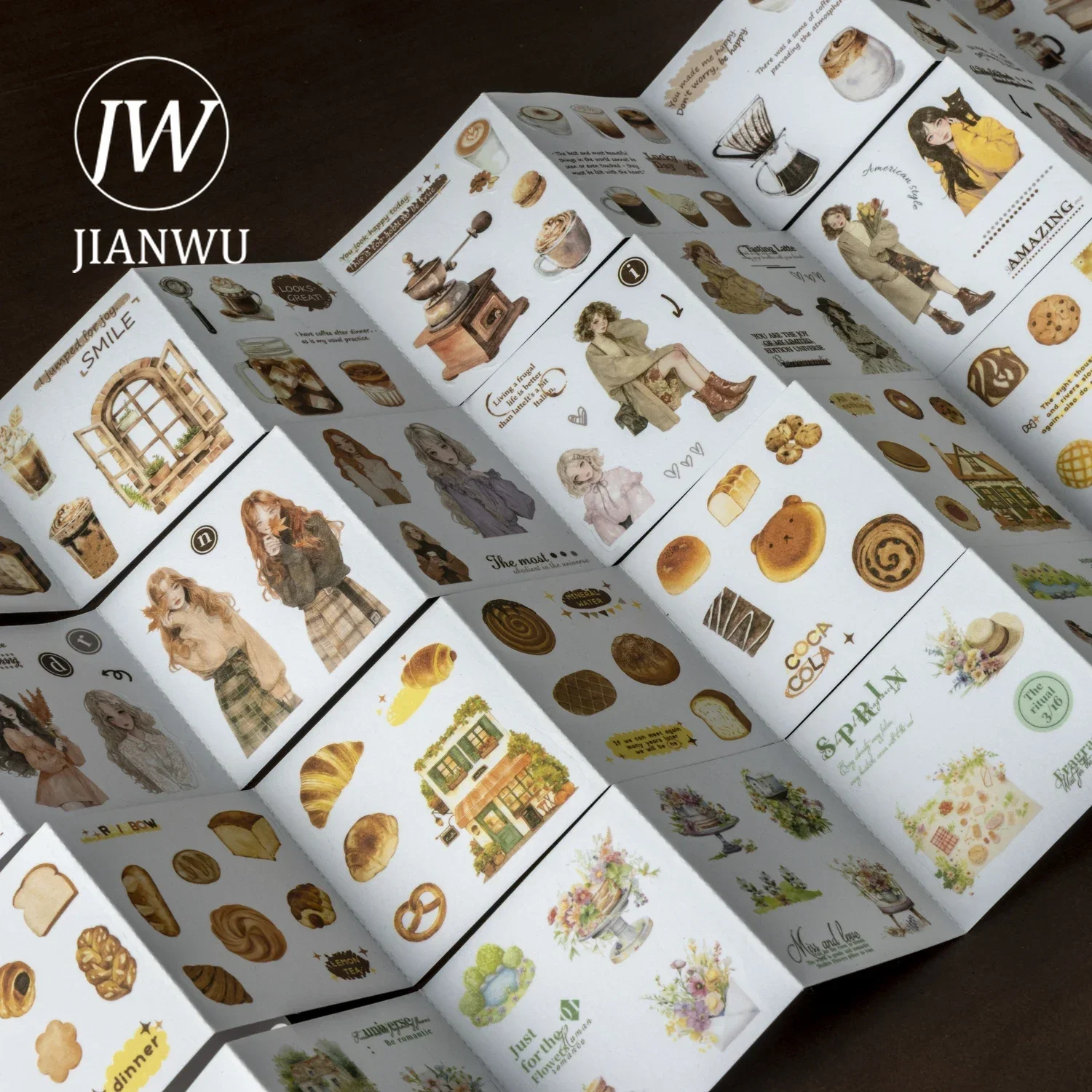 JIANWU A Little Sence of Ritual Series Vintage Flower Landscape Material Collage Sticker Book Creative DIY Journal Stationery
JIANWU A Little Sence of Ritual Series Vintage Flower Landscape Material Collage Sticker Book Creative DIY Journal Stationery