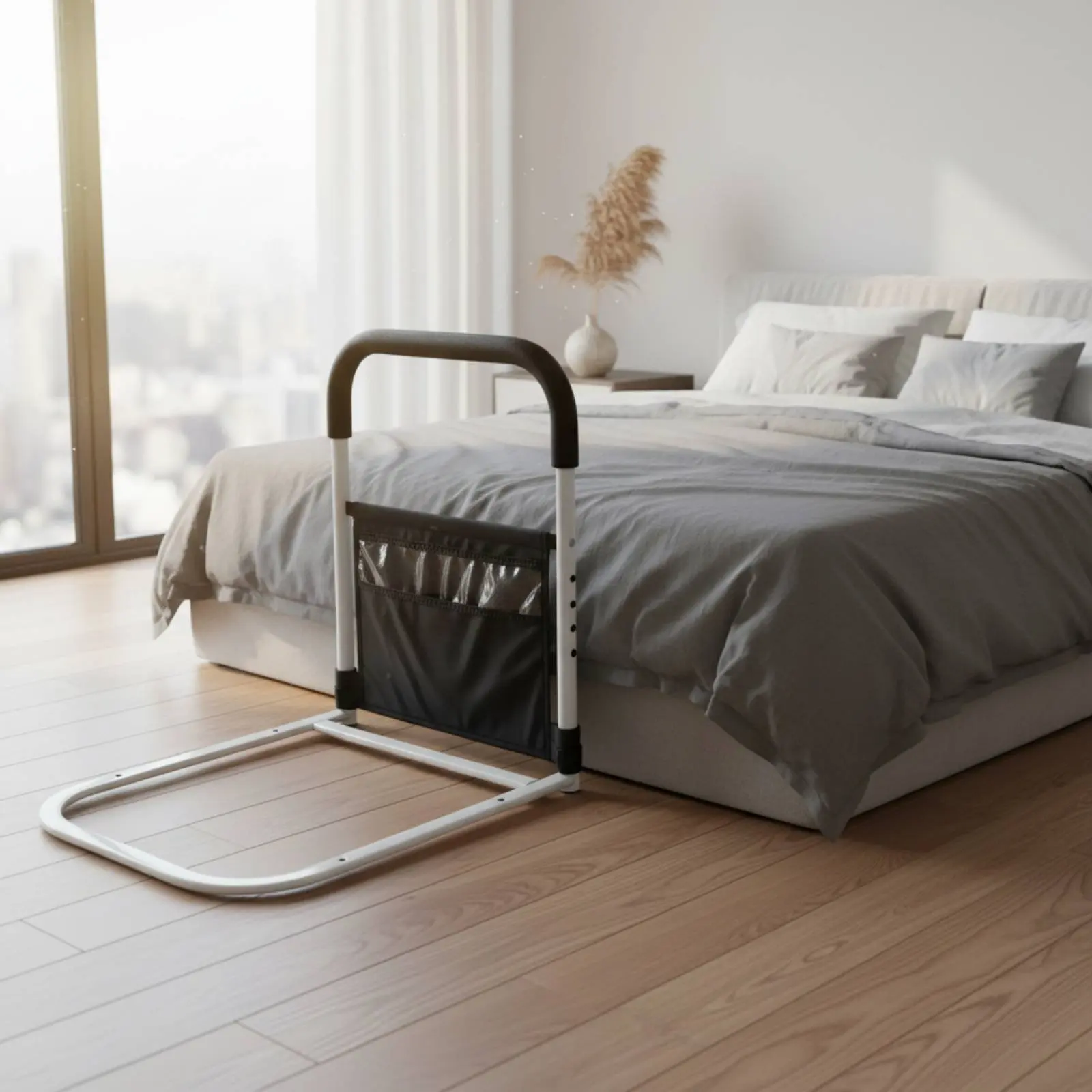 Bedside Rise Assist Handle Motion Activated Illuminating Bed Assist Rail Mobility Aid Sturdy-Duty for Elderly
Bedside Rise Assist Handle Motion Activated Illuminating Bed Assist Rail Mobility Aid Sturdy-Duty for Elderly