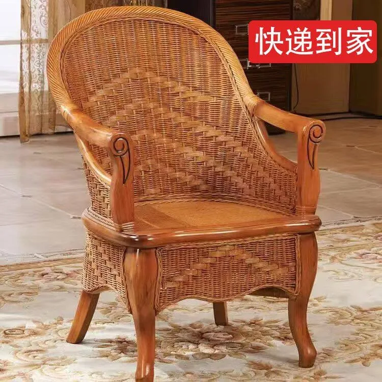 Rattan chair three-piece coffee table living room elderly leisure rattanchair single backrest solid wood balconytable andchai
Rattan chair three-piece coffee table living room elderly leisure rattanchair single backrest solid wood balconytable andchai