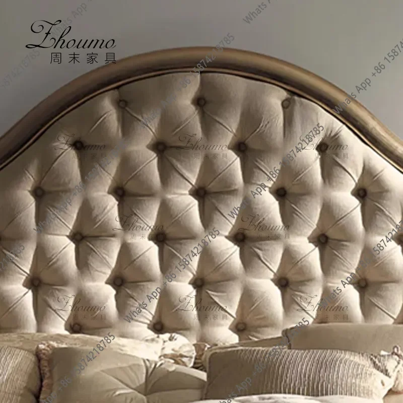 Ii American Retro Simple Fabric Double Bed French Light Luxury Soft Bag Backrest Bed Master Bedroom 1.8 Double Wedding Bed
Ii American Retro Simple Fabric Double Bed French Light Luxury Soft Bag Backrest Bed Master Bedroom 1.8 Double Wedding Bed
